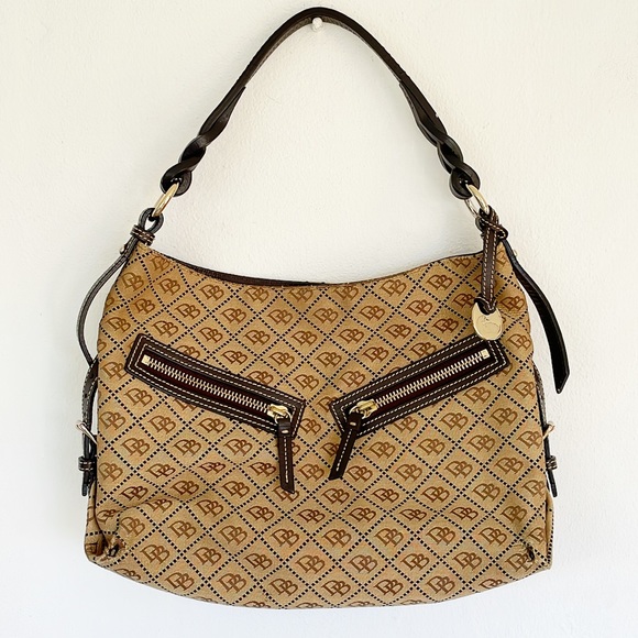 Dooney & Bourke brown monogram shoulder bag - Picture 13 of 13